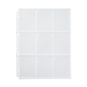 Trading Card 9-Pocket Refill for A4 Wide Organizer MUJI