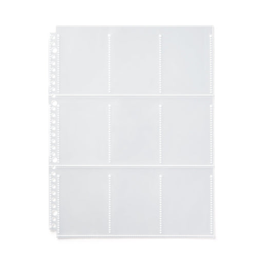 Trading Card 9-Pocket Refill for A4 Wide Organizer MUJI