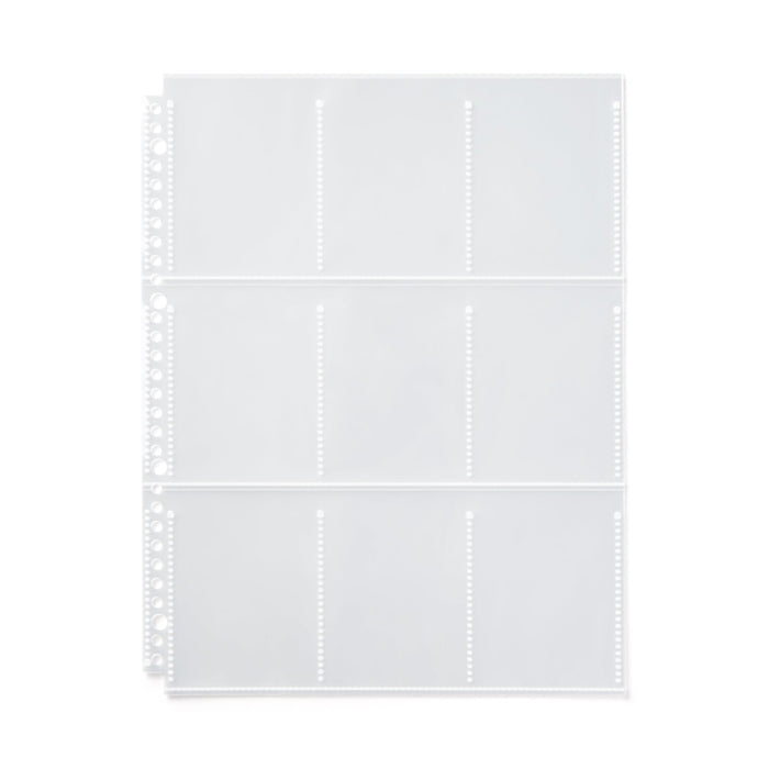 office depot baseball card sleeves Trading Card 9-Pocket Refill for A4 Wide Organizer