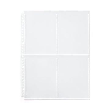 Post Card 4-Pocket Refill for A4 Wide Organizer MUJI