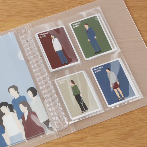 #wk 23 -import- Trading Card 4-Pocket Refill for A5 Wide Organizer MUJI