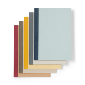Planted Tree Paper Colored Cover Notebook - 0.3" (5 Pack) MUJI