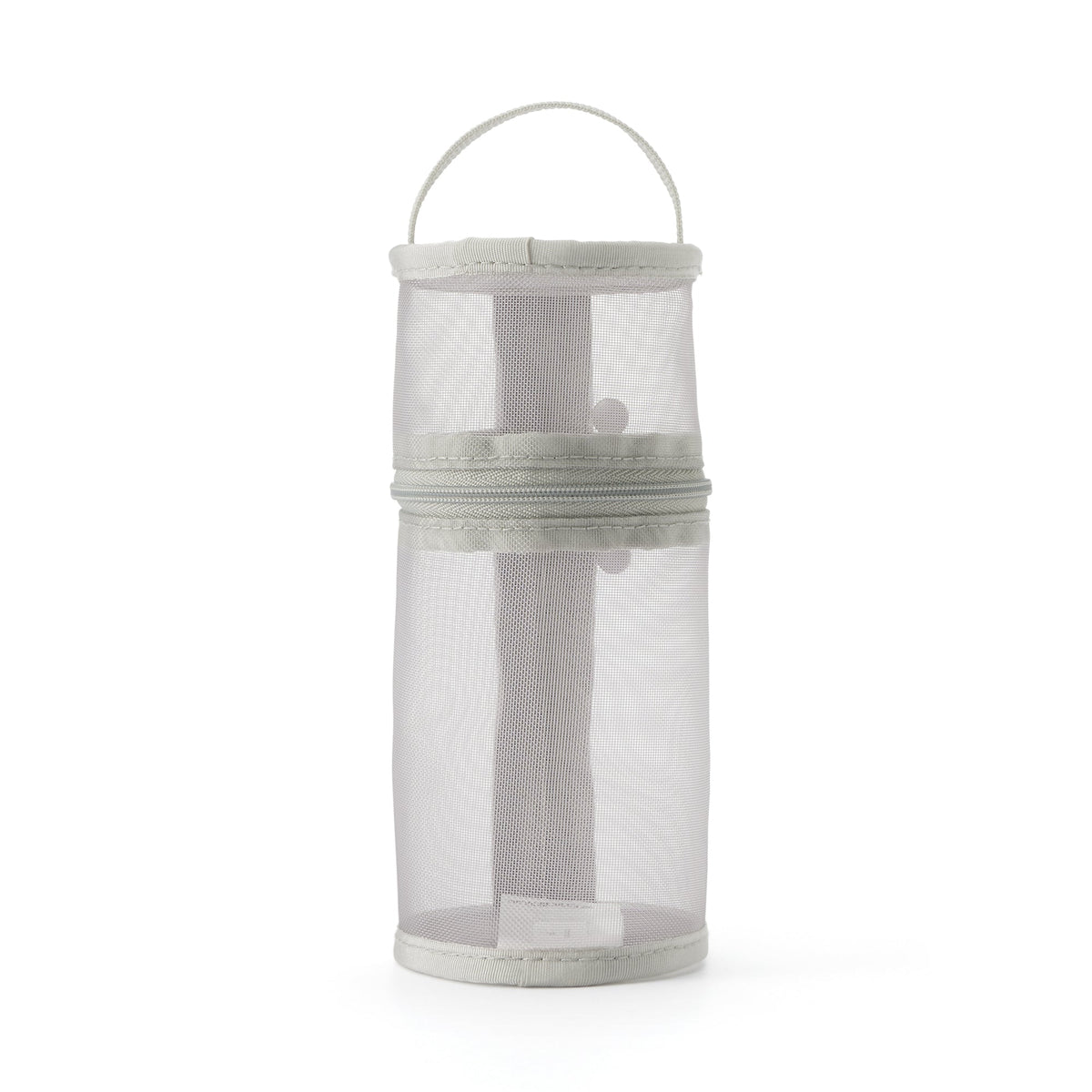 Nylon Mesh Vertical/Horizontal Pen Case Wide - Gray | School