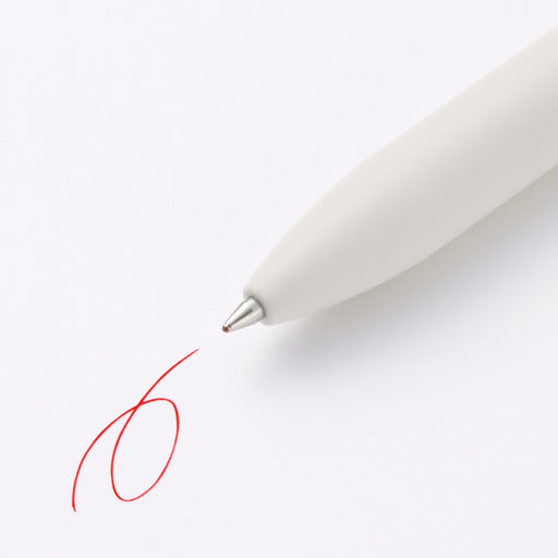 #wk 52 - Smooth Oil Ink Ballpoint Pen 0.7 mm - Red NBE08A3A MUJI