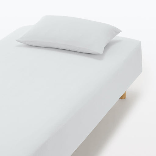 #WK16 (KAT) - Stretchable Cool Touch Fitted Sheet 24SS Light Gray MUJI