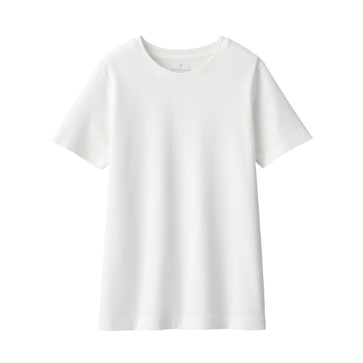 Women's Anti-Sweat Stain Short Sleeve T-Shirt Off White MUJI