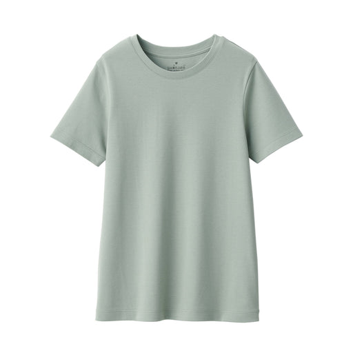 Women's Anti-Sweat Stain Short Sleeve T-Shirt Light Green MUJI