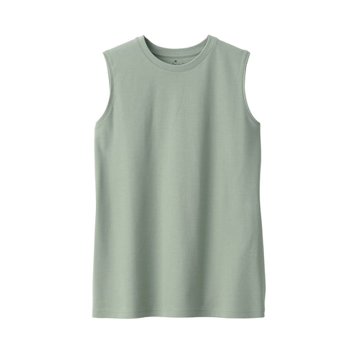 Women's Anti-Sweat Stain Sleeveless T-Shirt Light Green MUJI