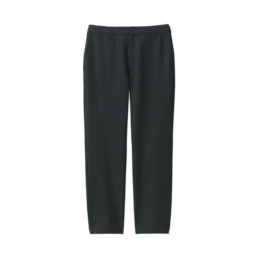 Men's Seersucker Tapered Pants Black MUJI