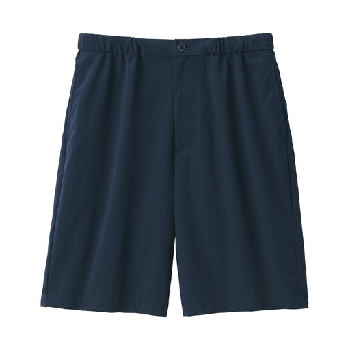Men's Breathable Stretch Short Pants Navy MUJI