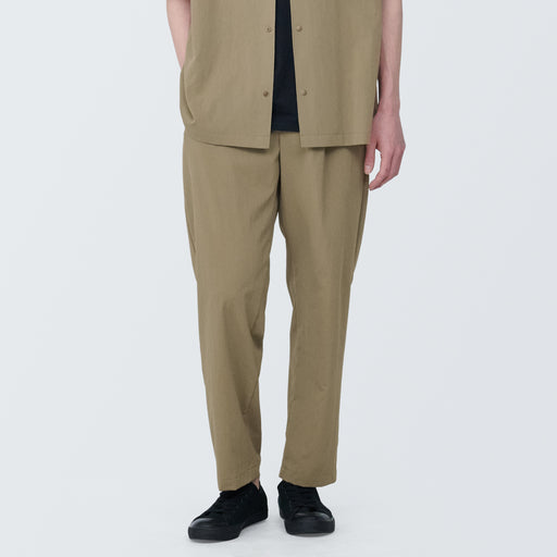 #24SS (KAT) - Men's Breathable Stretch Wide Tapered Pants AE0X924S Khaki MUJI