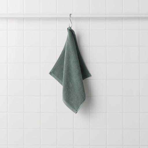 Twin Pile Hand Towel with Loop Green MUJI