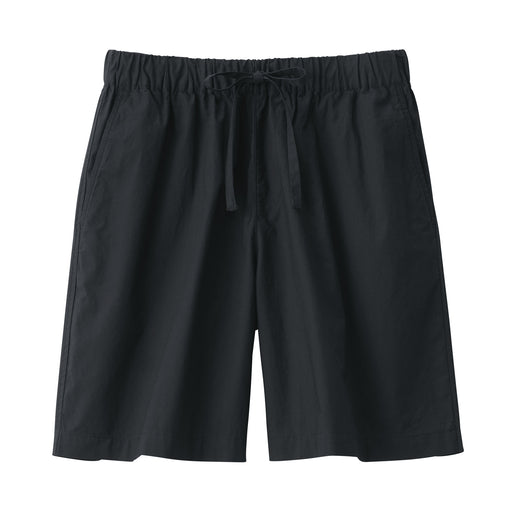 Women's Washed Broadcloth Short Pants Black MUJI