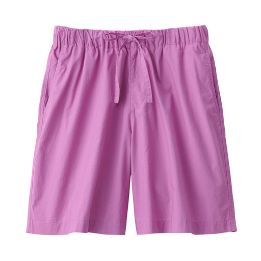 Women's Washed Broadcloth Short Pants Pink MUJI