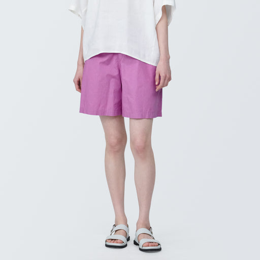 Women's Washed Broadcloth Short Pants MUJI