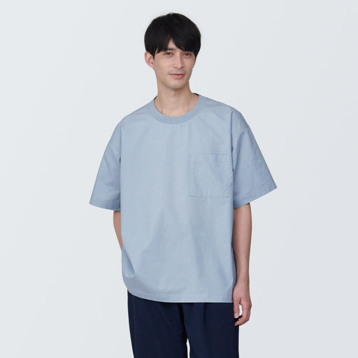 Men's Cool Touch Short Sleeve Woven T-Shirt MUJI