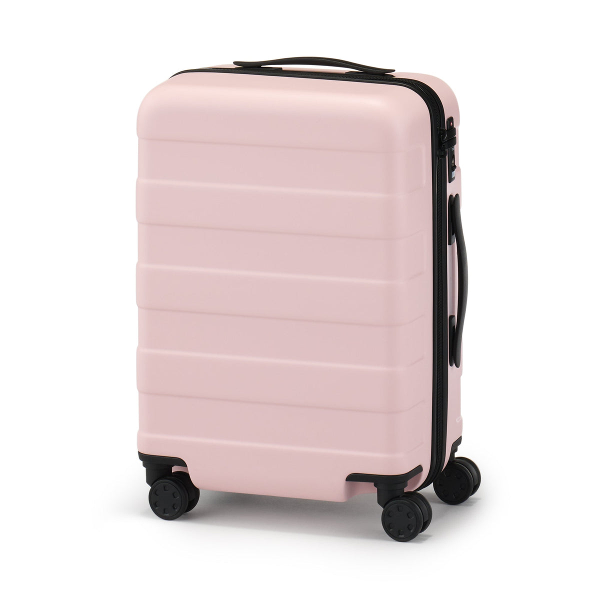 Adjustable Handle Hard Shell Suitcase 36L Light Pink CarryOn Luggage