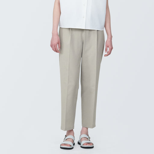 #24SS (KAT) - Women's Seersucker Tapered Pants BE1S824S (no design spec size chart) MUJI