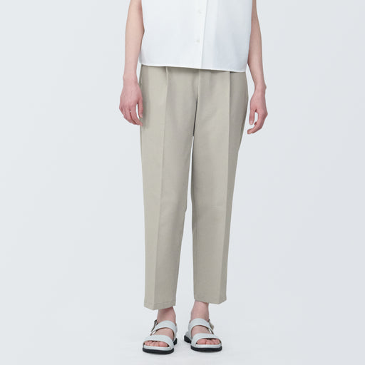 Women's Seersucker Tapered Pants MUJI