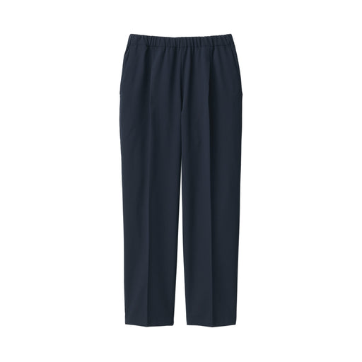 #24SS (KAT) - Women's Seersucker Tapered Pants BE1S824S (no design spec size chart) Dark Navy MUJI