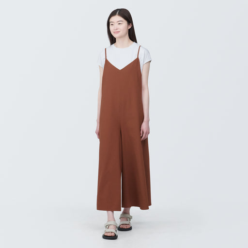 Women's Seersucker Jumpsuit MUJI
