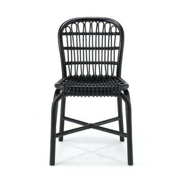 #26SS -check with Zunni knwh labelling- Rattan Chair - Black KB583A3A MUJI