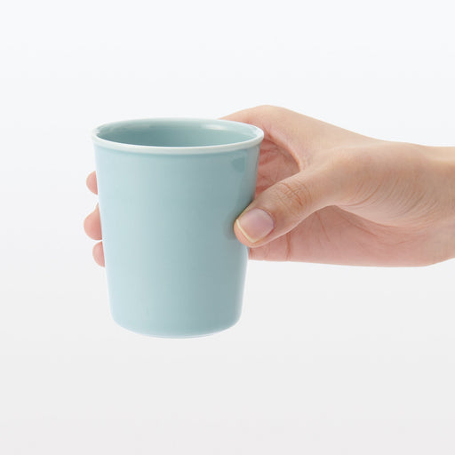 Porcelain Gargle Cup - Blue MUJI
