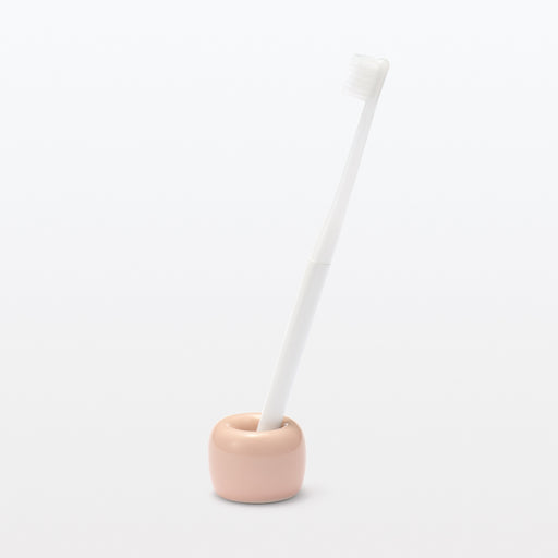 Porcelain Toothbrush Stand - Pink MUJI