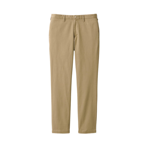Men's Stretch Chino Slim Pants (L30") Light Beige MUJI