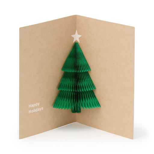 Honeycomb Paper Pop-Up Card - Tree MUJI