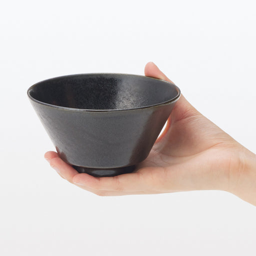 Mino Ware Rice Bowl - Black MUJI
