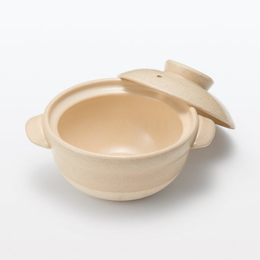 Banko Ware Ceramic Small Pot - Transparent Glaze 0.8 Qt MUJI