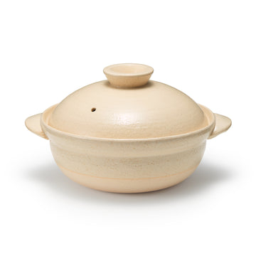 Banko Ware Ceramic Medium Pot - Transparent Glaze 1.6 Qt MUJI