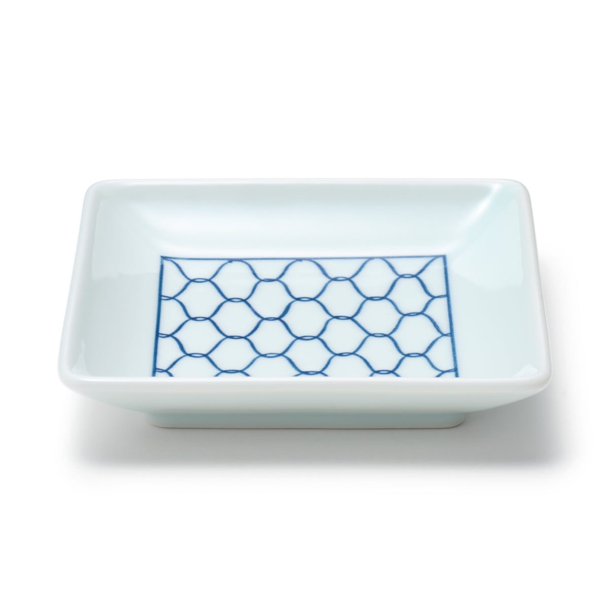 Hasami Ware Square Plate - Mesh | Japanese Tableware | MUJI USA