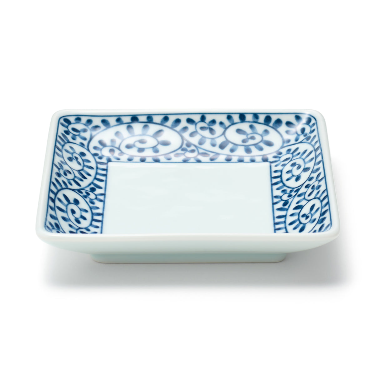Hasami Ware Square Plate - Arabesque | Japanese Tableware | MUJI USA