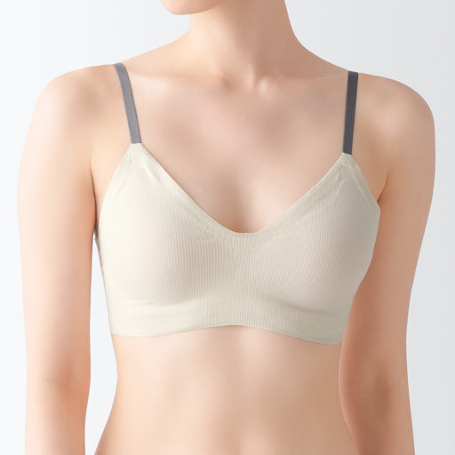 Women's Seamless Ribbed Bra MUJI