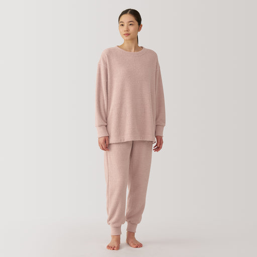 Women's Soft Knit Fleece Long Sleeve Loungewear Set MUJI