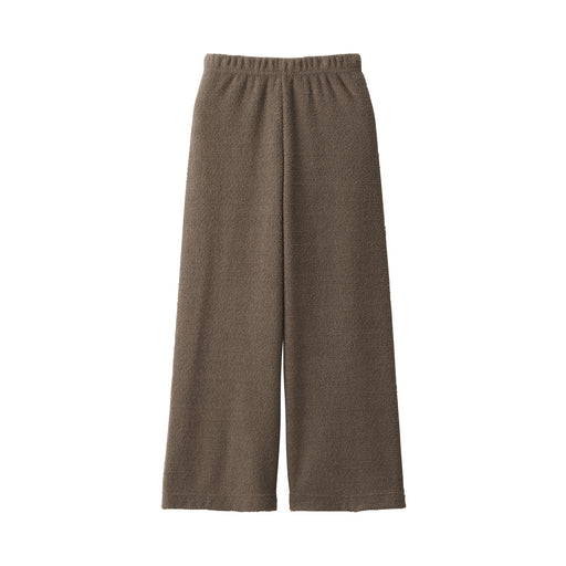 Women's Smooth Knit Fleece Long Pants Mocha Brown MUJI