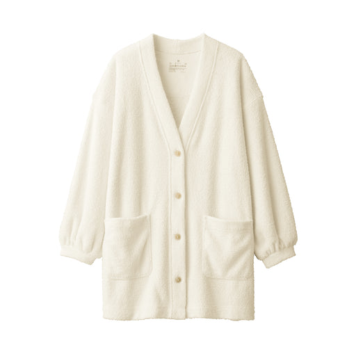 Women's Smooth Knit Fleece Cardigan Ivory MUJI