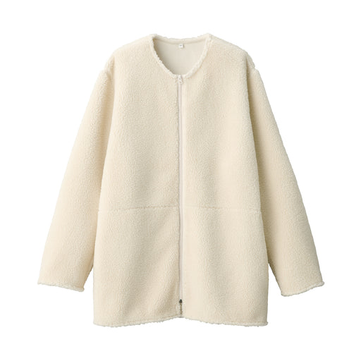 Boa Fleece Coat Ivory MUJI