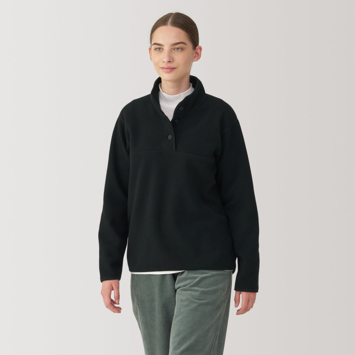 Women's Recyclable Fleece Pullover | Fall Fashion | MUJI USA