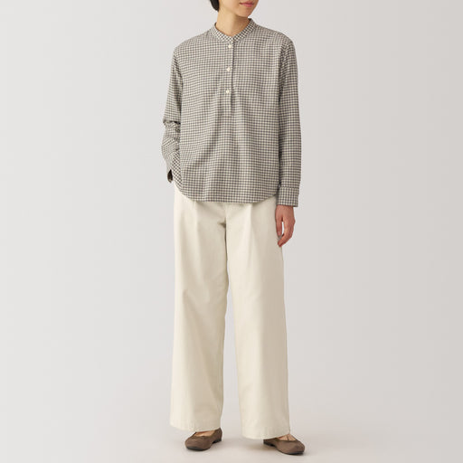 Slub Yarn Chino Darted Wide Pants MUJI