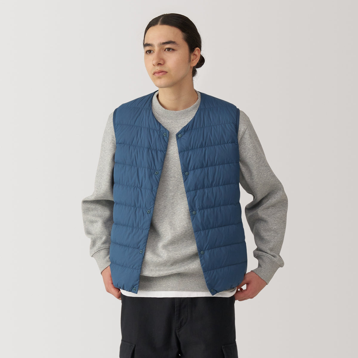 Men's Lightweight Down Collarless Vest