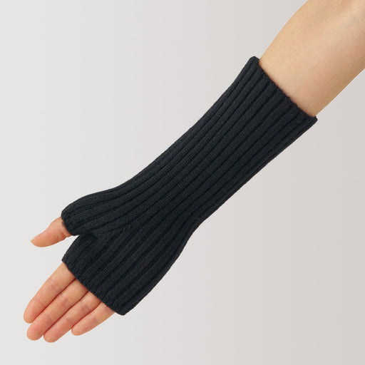 Wool Rib Knit Arm Warmers MUJI
