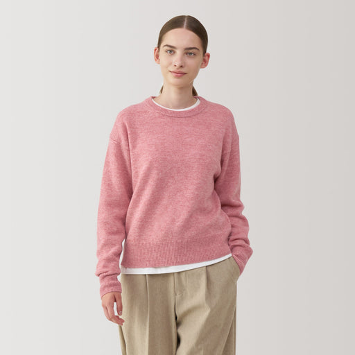 Women's Washable Mid-Gauge Crewneck Sweater MUJI