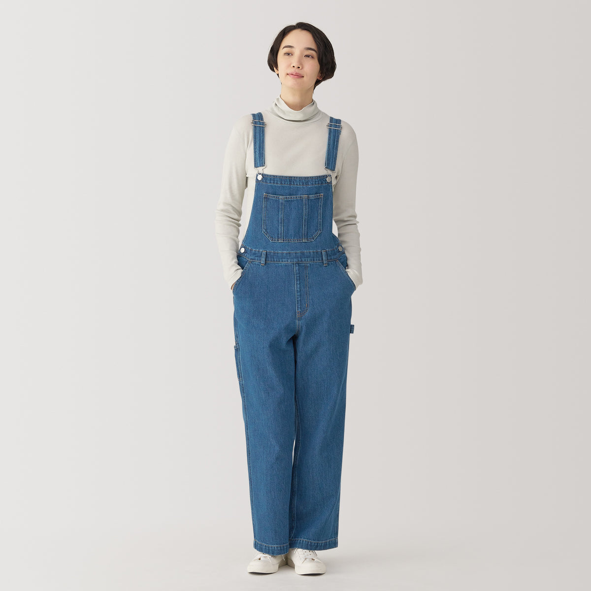 Women's Kapok Blend Denim Overalls
