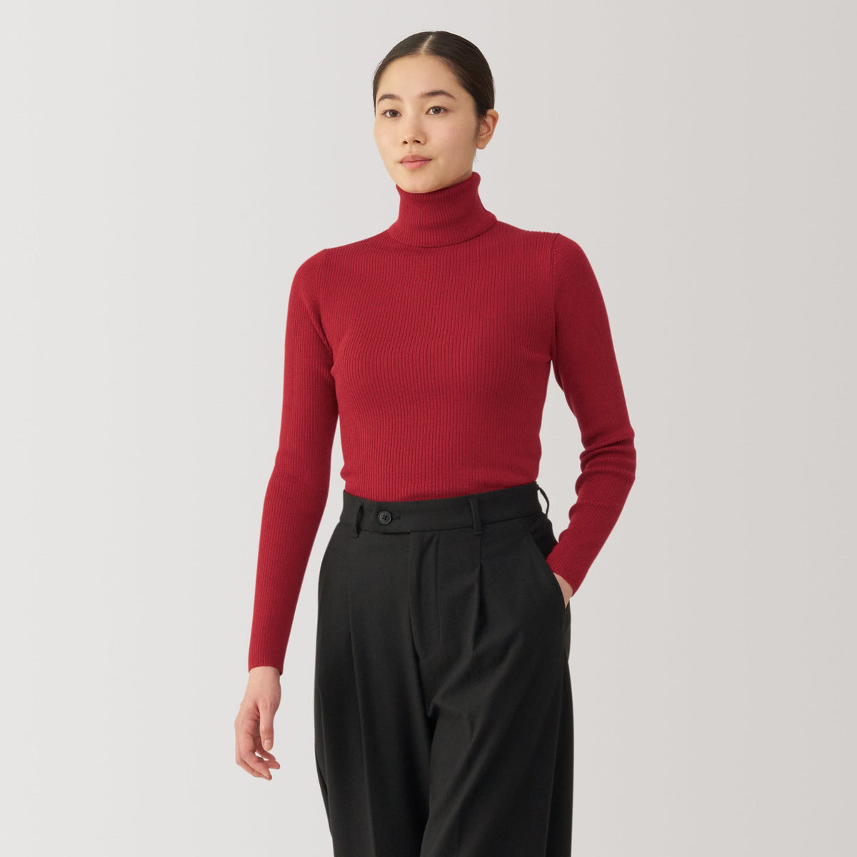Women's Washable High Gauge Turtleneck Sweater