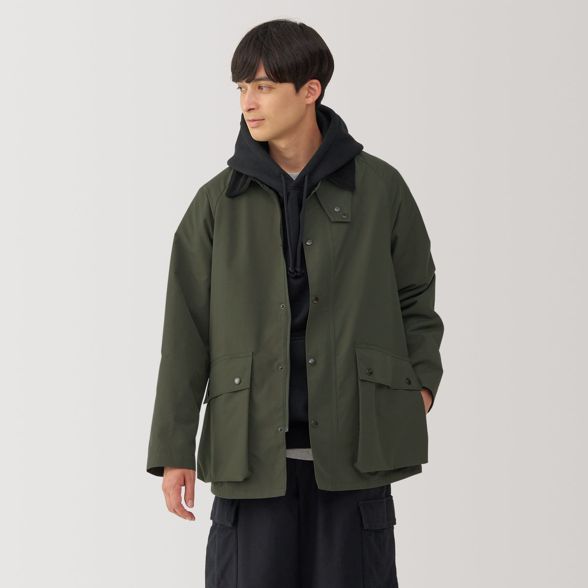 Men's Water Repellent Corduroy Collar Jacket