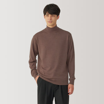 Men's Washable High Gauge High Neck Sweater MUJI