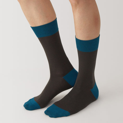 Right Angle Lustrous Wool Mix Thin Socks MUJI